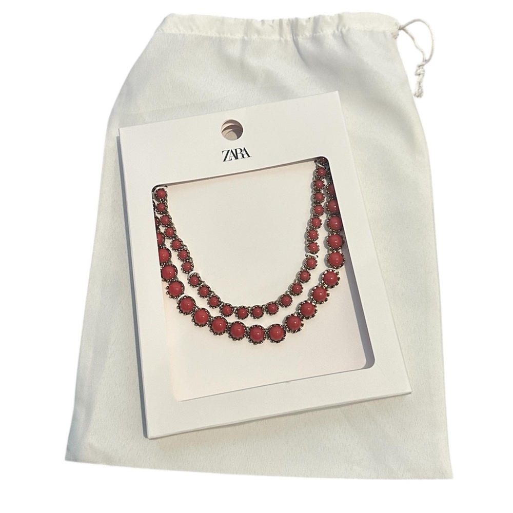 Zara Ruby Red Statement Necklace - image 2